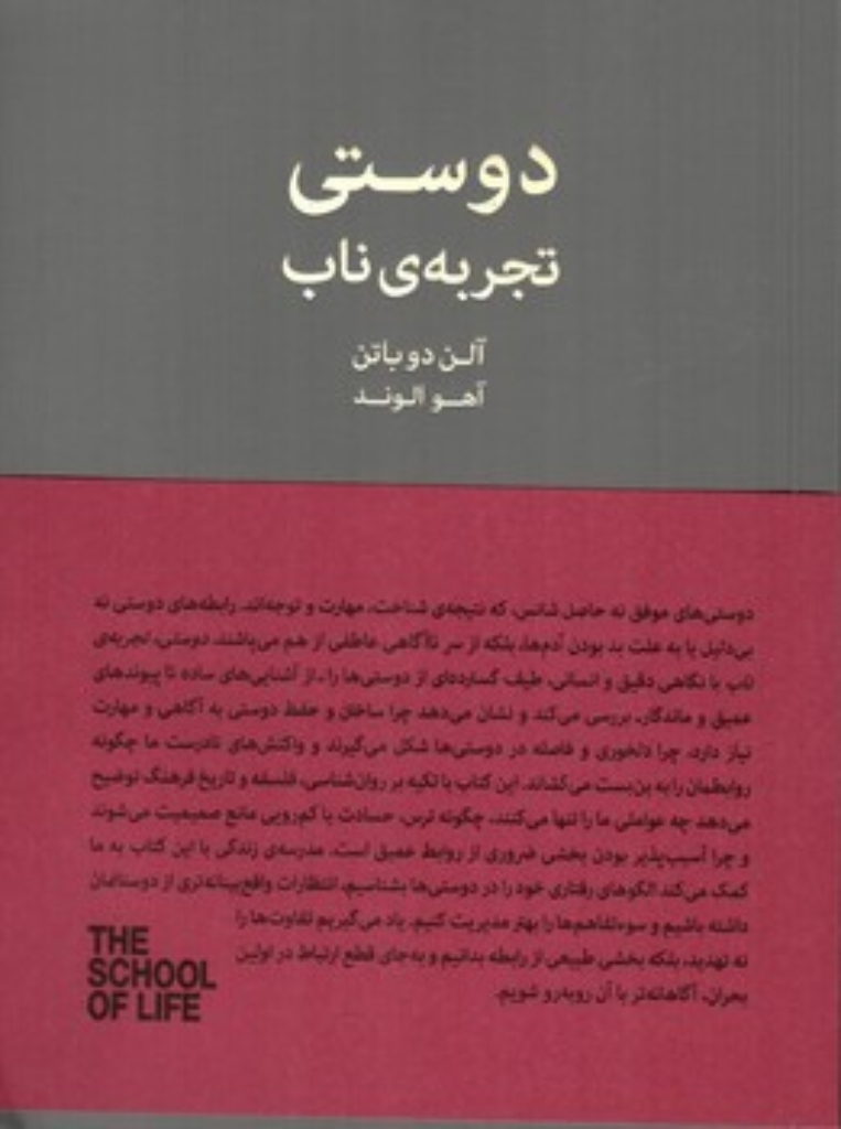 تصویر  دوستی  - تجربه ناب (رقعی-شمیز)